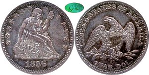 GFRC Open Set Registry - Ash 1856 Seated  25C