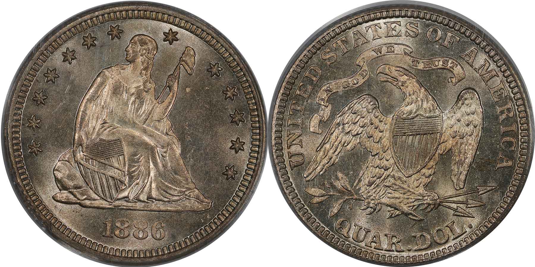 GFRC Open Set Registry - MIKE VERHULST 1886 Seated  25C