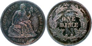 GFRC Open Set Registry - Civil War 1864 Seated  10C