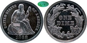 GFRC Open Set Registry - Copper Harbor 1868 Seated  10C