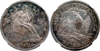 GFRC Open Set Registry - Greene 1874 Seated  50C