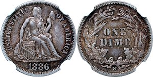 GFRC Open Set Registry - Sacandaga 1886 Seated  10C