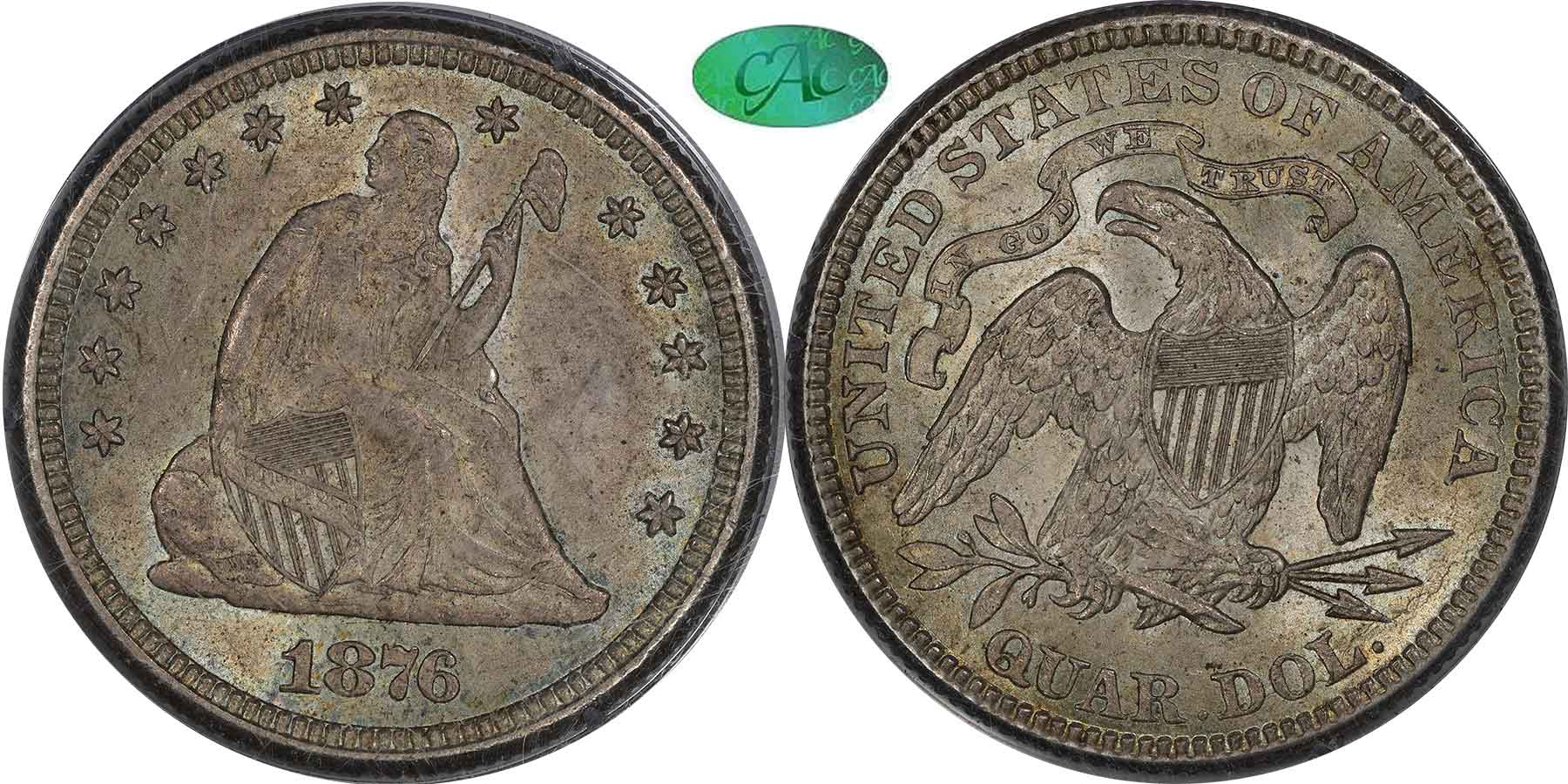 GFRC Open Set Registry - MIKE VERHULST 1876 Seated  25C