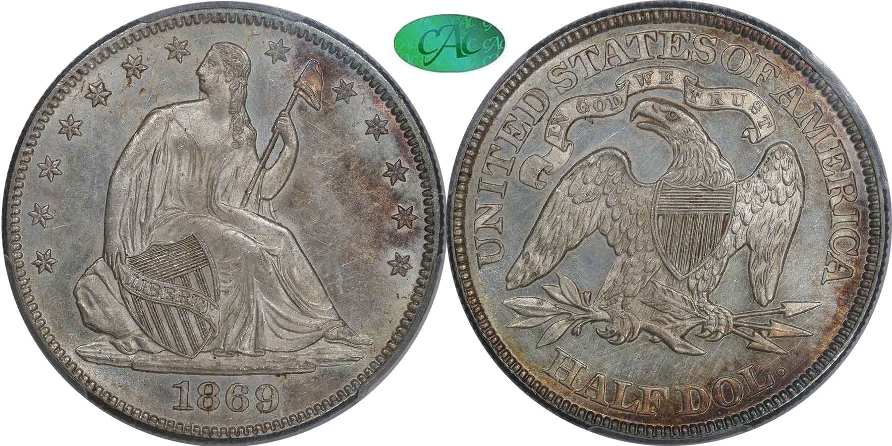 GFRC Open Set Registry - Newtown 1869 Seated  50C