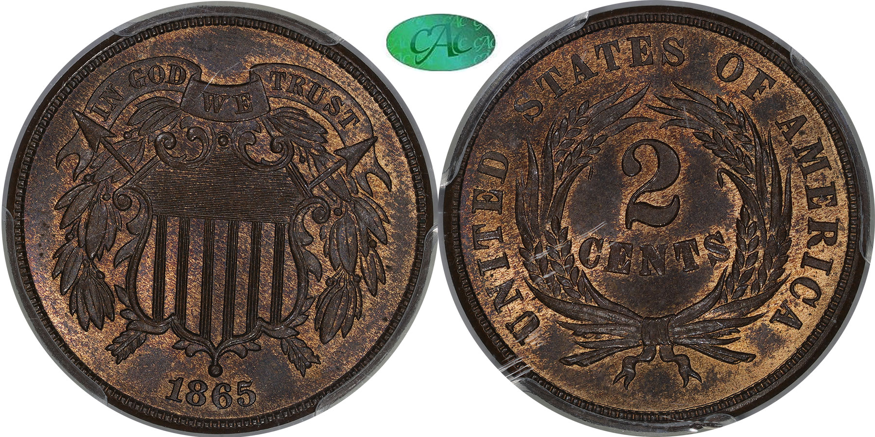 Early Copper 2C 1865