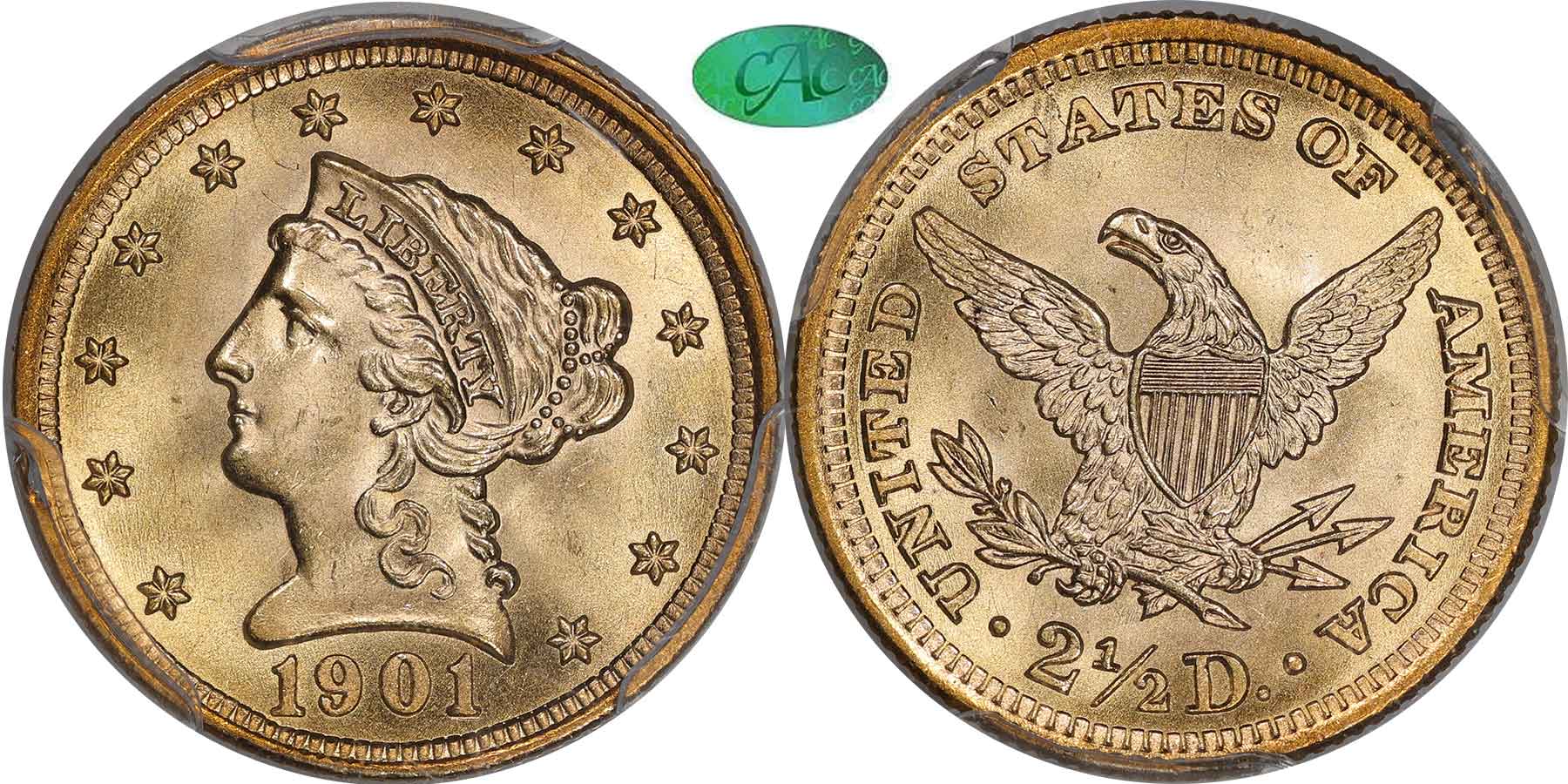 GFRC Open Set Registry - Oregon Beaver 1901 Gold Liberty G$2.5